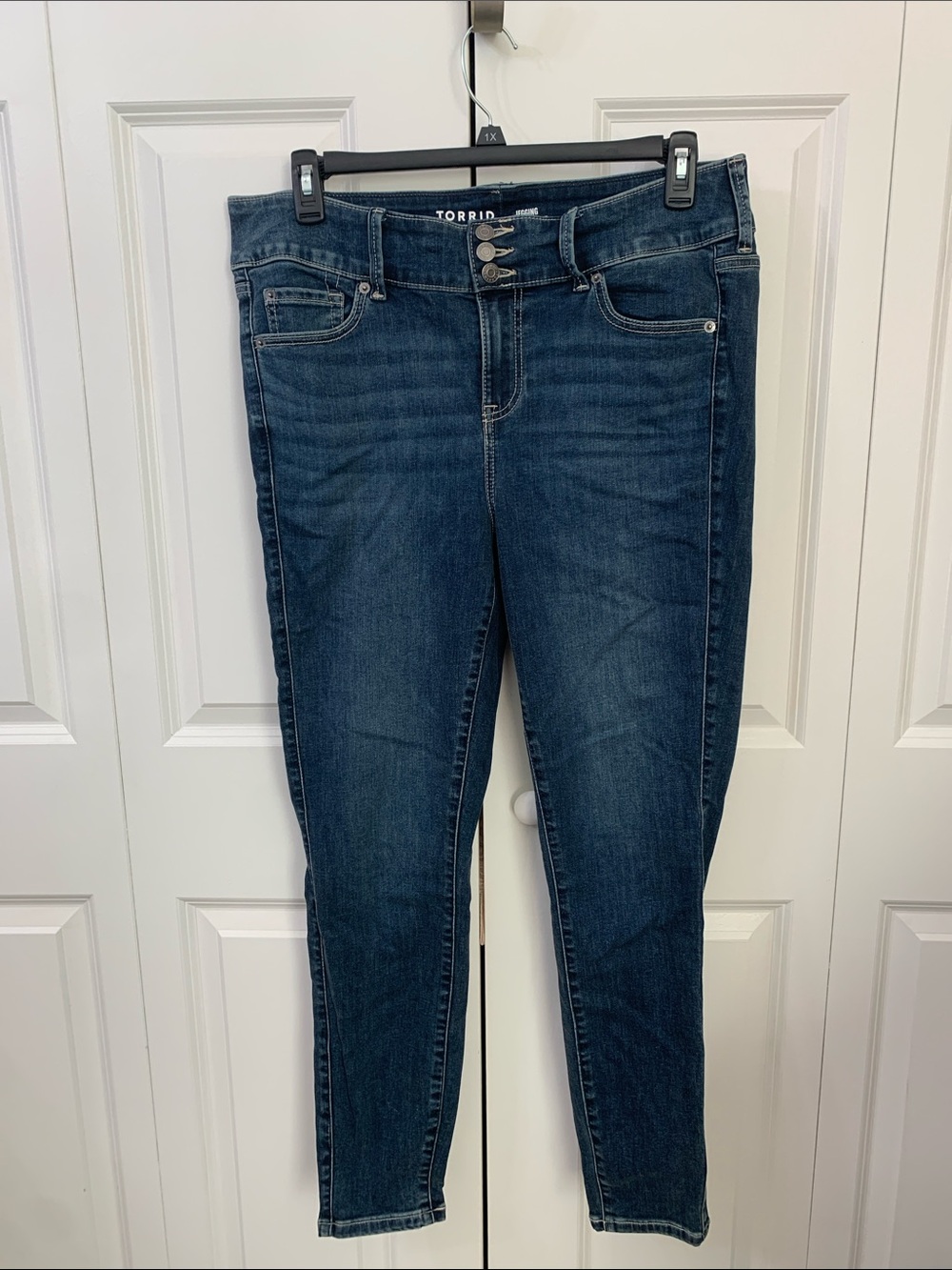 torrid Mid-Dark Blue High-Rise Skinny Jeans